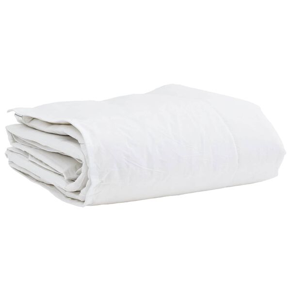 vidaXL Edredom de Inverno com travesseiro 2 pcs Branco Pena de ganso