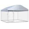 vidaXL Canil de exterior com telhado 200x200x135 cm