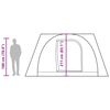 vidaXL Tenda de campismo p/ 2 pessoas imperme&aacute;vel cinzento/laranja