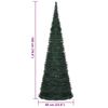 vidaXL &Aacute;rvore Natal pop-up artificial pr&eacute;-iluminada 180 cm verde