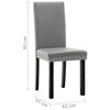 vidaXL Cadeiras de jantar 6 pcs couro artificial cinzento