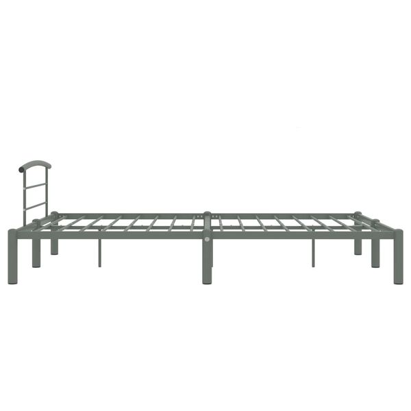 vidaXL Estrutura de cama 160x200 cm metal cinzento