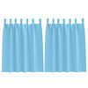 vidaXL Cortinas Blackout com Argolas 2 unid. Azul Claro 140 x 140 cm