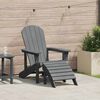 vidaXL Cadeira Adirondack Cinzento-claro 82 x 74 x 92 cm HDPE