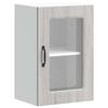 vidaXL Arm&aacute;rio de parede de cozinha porta vidro Kalmar cinza sonoma