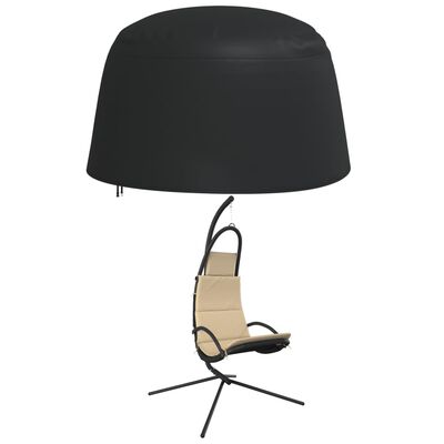 vidaXL Capa para cadeira ovo suspensa Ø 190x115 cm 420D oxford preto