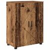 vidaXL Arm&aacute;rio de Banheiro com porta Madeira Antiga 60 x 35 x 80 cm