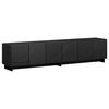 vidaXL Suporte para TV 179,5 x 34,5 x 40 cm Preto Derivados de Madeira