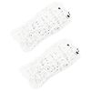 VidaXL Redes para feno 2 pcs retangular 200x120 cm PP branco