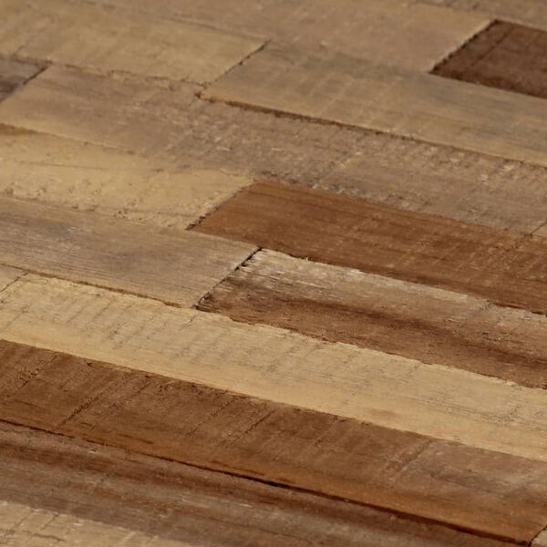 vidaXL 2 pcs conjunto mesas de centro hexagonais em teca recuperada