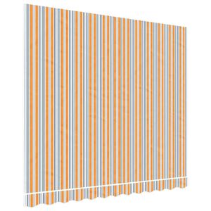 vidaXL Tecido de substitui&ccedil;&atilde;o para toldo laranja e azul 3x2,5 m poli&eacute;ster