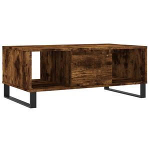 vidaXL Mesa de centro 90x50x36,5 cm derivados madeira carvalho fumado