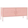 vidaXL M&oacute;vel de TV a&ccedil;o 105x35x50 cm rosa
