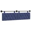 vidaXL Cabeceira Suspensa Azul Pol&iacute;cia 190 x 55 x 7 cm Veludo