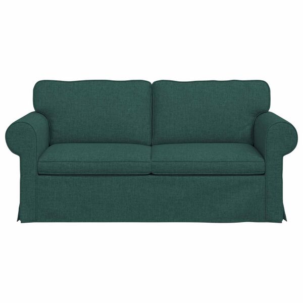 vidaXL Sof&aacute; Verde Escuro 175 x 82 x 80 cm tecido