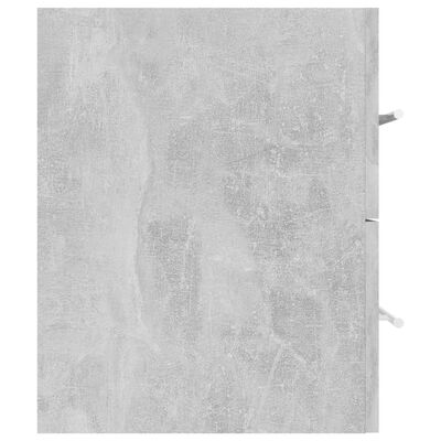 vidaXL Armário lavatório 100x38,5x48 cm contraplacado cinzento cimento