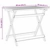 vidaXL Mesa de Jardim Castanho 90 x 55 x 75 cm