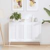 vidaXL Portas de arm&aacute;rio 4 pcs design de persiana 69x29,5 cm branco