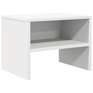 vidaXL Mesa-de-cabeceira 40x30x30 cm aglomerado branco