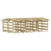 vidaXL P&eacute;rgolas com telhados 6 pcs pinho impregnado 100x90x100 cm