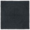 vidaXL Tapetes de &aacute;rea Quadrado Cinza Escuro 160 x 160 cm Juta