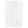 vidaXL Biombo dobr&aacute;vel com 3 pain&eacute;is estilo japon&ecirc;s 120x170 cm branco