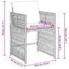 vidaXL Cadeiras de jardim com almofad&otilde;es 4 pcs vime PE cinzento