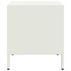 vidaXL Mesa de cabeceira 35x39x43,5 cm aço branco