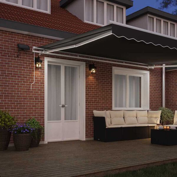 vidaXL Toldo com Branco 4,5 × 3 m Metal