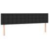 vidaXL Cabeceiras preto 160x5x78/88 cm couro artificial