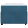 vidaXL Estrutura de cama com colch&atilde;o Azul 80 x 200 cm Veludo