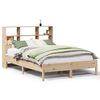 vidaXL Cama com estante sem colch&atilde;o 140x200 cm pinho maci&ccedil;o