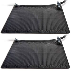 Intex Tapetes de aquecimento solar 2 pcs PVC 1,2x1,2 m preto 28685