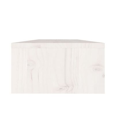 vidaXL Suporte para monitor 50x24x13 cm madeira de pinho maciça branco