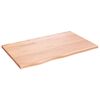 vidaXL Tampo de mesa 80x50x2 cm carvalho tratado castanho-claro