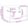 vidaXL Mesa de centro 68,5x50x43,5 cm a&ccedil;o laminado a frio preto