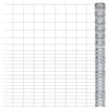 vidaXL Cerca de jardim 50x1,6 m a&ccedil;o galvanizado prateado