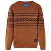 Camisola de malha para crian&ccedil;a cor conhaque 116