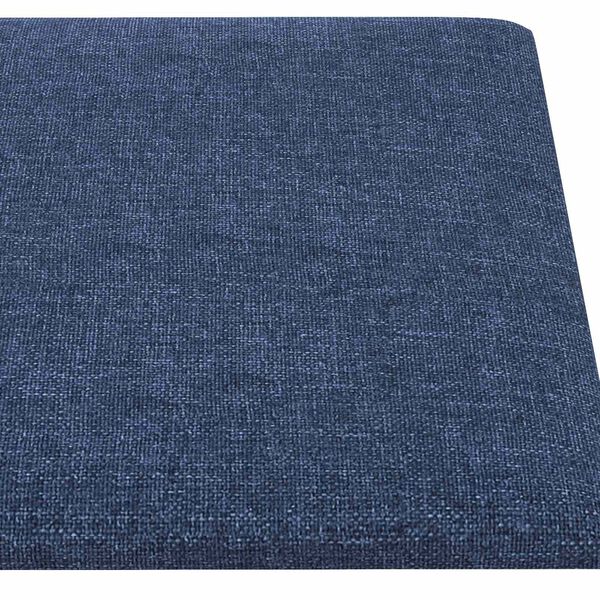 vidaXL Cabeceira de Parede 12 pcs Azul 30 x 15 cm tecido