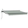 vidaXL Toldo Retr&aacute;til El&eacute;trico Verde, Branco, Antracite 3,5 x 2,5 m
