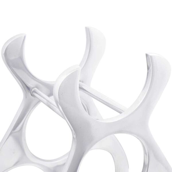 vidaXL Escorredor de Vinho Prateado 32 x 14 x 37.5 cm Alum&iacute;nio