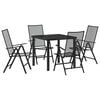 vidaXL Conjunto de Jantar para Jardim 5 unid. Antracite