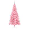 vidaXL Árvore de Natal com 300 LEDs com suporte Rosa 180 cm PVC