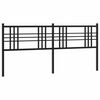 vidaXL Cabeceira de substitui&ccedil;&atilde;o 200 cm metal preto