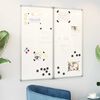 vidaXL Quadro branco magn&eacute;tico dobr&aacute;vel 100x100x1,7 cm alum&iacute;nio