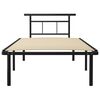 vidaXL Estrutura de cama 100x200 cm metal preto