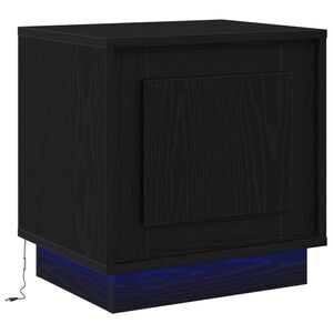 vidaXL Arm&aacute;rio de Cabeceira Preto 44 x 34,5 x 45 cm