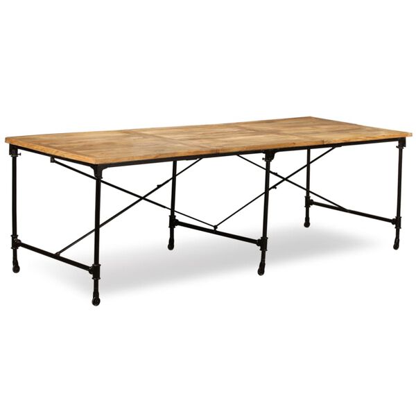 vidaXL Mesa de jantar madeira de mangueira maciça 240 cm