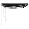 vidaXL Toldo retr&aacute;til manual com postes 6x3 m antracite