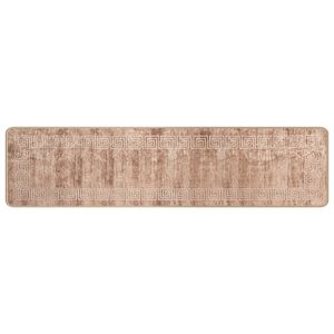 vidaXL Passadeira MARSA Branco 50 x 350 cm Poli&eacute;ster e PVC